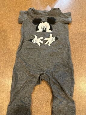 Disney Gray Mickey Mouse romper
